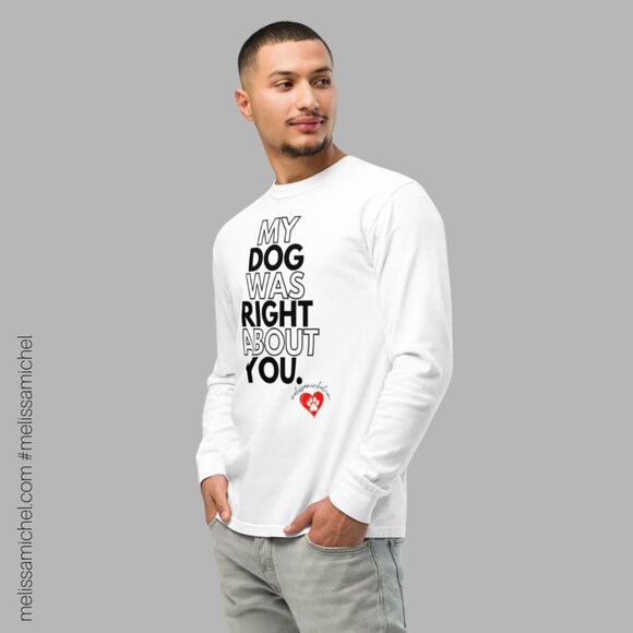 New! My Dog Collection Unisex Garment-Dyed Heavyweight Long-Sleeve Shirt - Picture 3 of 5